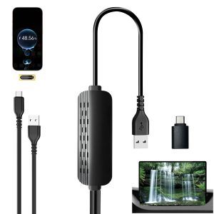 Wireless CarPlay Adapter with Screen Mirroring Plug and Play | Auto-Connect, Local Media Playback，USB-A USB C