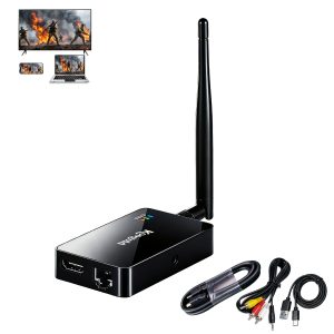 4K Wireless Display Adapter, Screen Mirroring for iOS iPad Laptop | Perfect for home entertainment, meetings and presentations