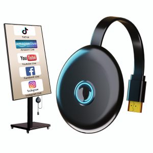 Wireless Display Adapter for Screen Mirroring, Landscape Portrait Display | Mirror content from compatible devices to displays with landscape and portrait modes for flexible viewing