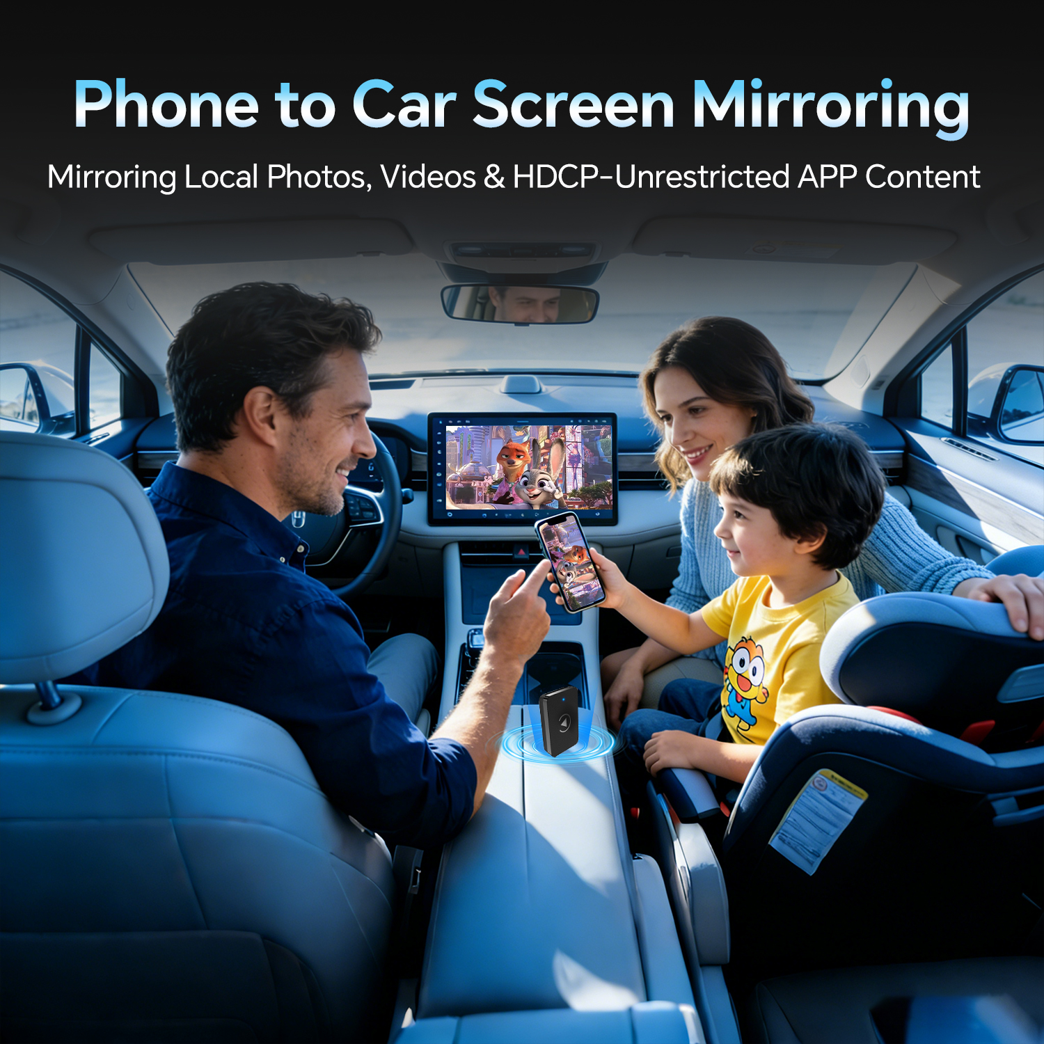 3 in 1 Wireless CarPlay and Android Auto Adapter | Easy Setup Plug and Play, Fast Seamless Use, Supports 1000+ Cars with Built-in Wired Car Play/Android Auto, Compact Design - Image 5