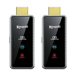Wireless Transmitter and Receiver 328FT/100M,4K Decode Plug & Play Portable 5G+2.4G Wireless Display Adapter Extender Kit for Video and Audio to Monitor from PC/Projector