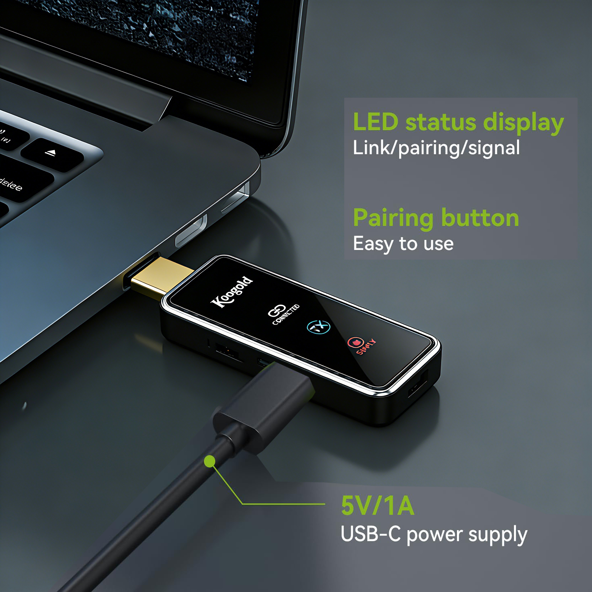 Wireless Transmitter and Receiver 328FT/100M,4K Decode Plug & Play Portable 5G+2.4G Wireless Display Adapter Extender Kit for Video and Audio to Monitor from PC/Projector - Image 2